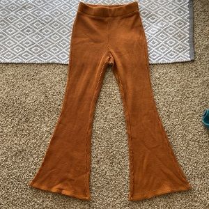 Aerie burnt orange knit pants